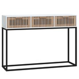 thumbnail of vidaXL Konsolentisch Weiß 105x30x75 cm Holzwerkstoff und Eisen