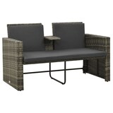 thumbnail of vidaXL 3-tlg. Garten-Lounge-Set mit Auflagen Poly Rattan Grau