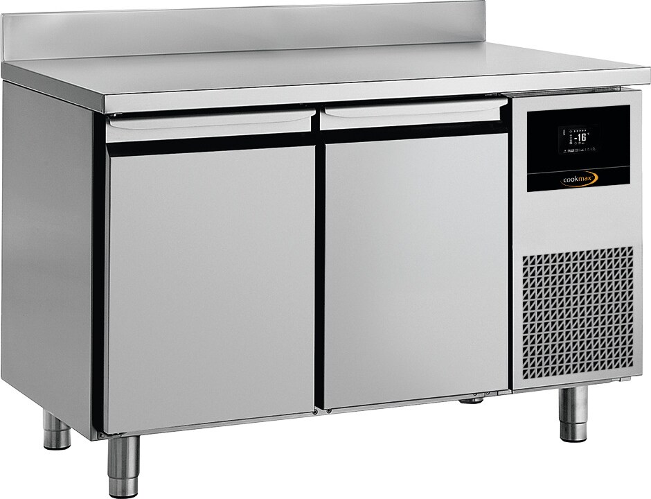 Cookmax Tiefkühltisch GN 1/1 mit
2 Türen, mit Aufkantung