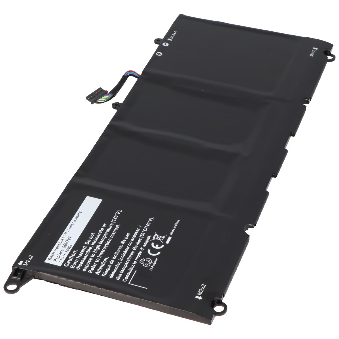 Akku passend für Dell XPS 13 9343, Li-Polymer, 7,4-7,6V 7020mAh 52Wh