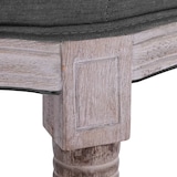 thumbnail of Helloshop26 - Leinenbank Massivholz 150 x 40 x 48 cm dunkelgrau 02_0010763