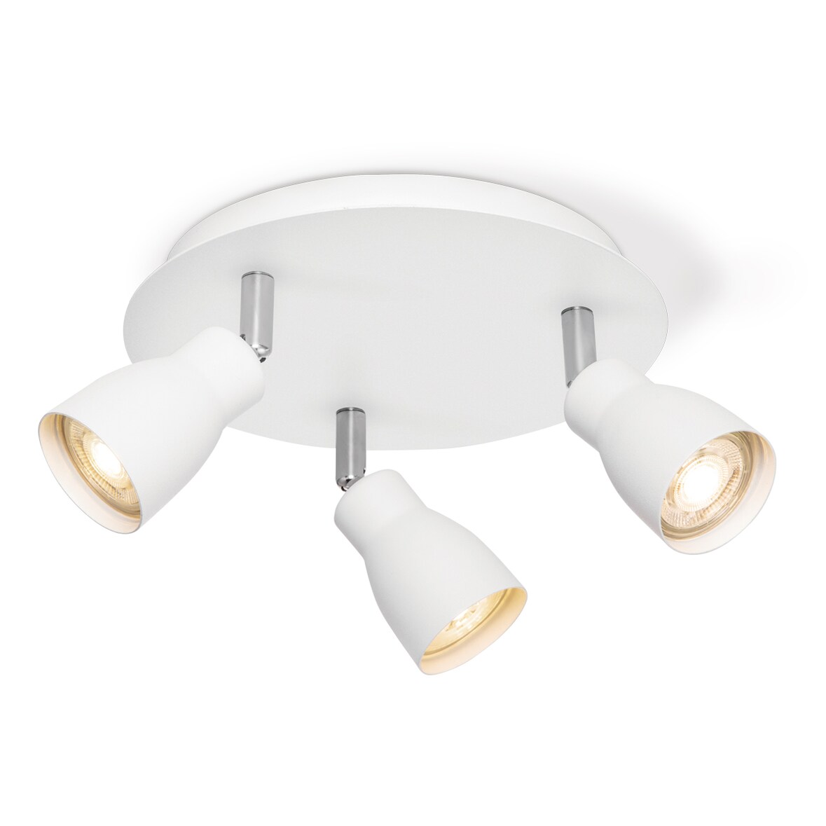 Deckenleuchte Rondell ALBA weiß 3fach inkl. GU10 LED Leuchtmittel