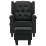 thumbnail of vidaXL Massagesessel mit Hocker Dunkelgrau Stoff