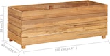 thumbnail of vidaXL Hochbeet 100x40x38 cm Massivholz Teak und Stahl