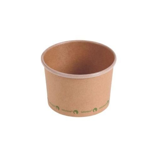 naturesse Behälter Kraft/PLA ø 9 x 6 cm - 230 ml (500 Stück)