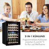 thumbnail of Klarstein Vinsider 41 Built-in Duo Onyx Einbau-Weinkühlschrank 41 Fl 2 Zonen Schwarz