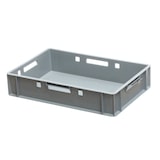 thumbnail of 8 Stück E1 Kisten 600 x 400 x 125 mm Fleischkasten Lagerkiste Metzgerkiste in grau