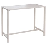 thumbnail of Décoshop26 - Table haute extérieure table de bar jardin 105 x 130 x 65 cm structure acier thermolaqué crème 04_0008742