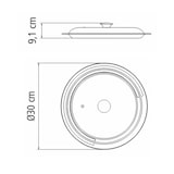 thumbnail of Prato redondo com tampa de vidro 30cm - Ciclo