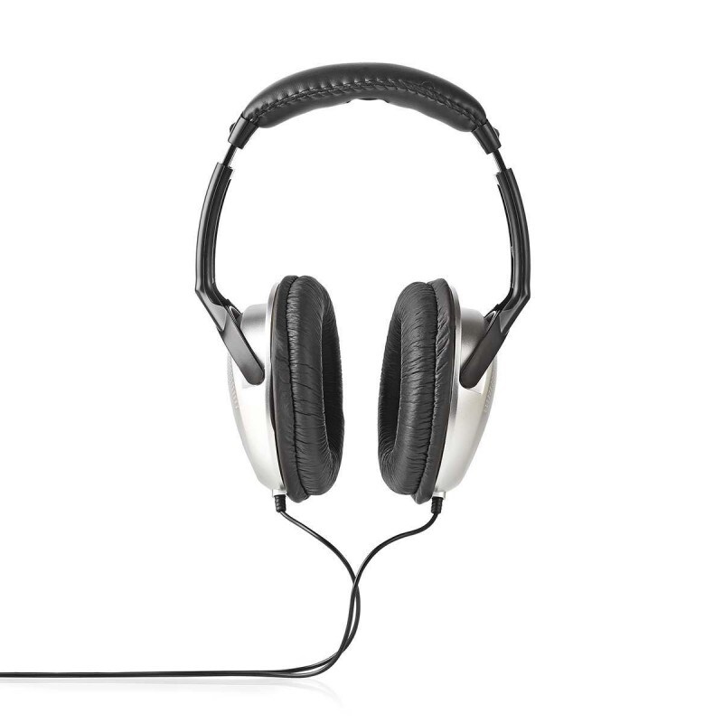Casque Arceau  Câble De 6,00 M  Argent/noir Usage Non Intensif Nedis