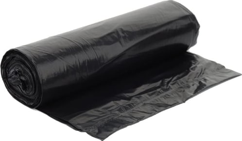 250 Müllsäcke Abfallsäcke schwarz 120l 700x1100mm LDPE T60 10x25 auf Rolle