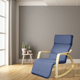 thumbnail of Relax Fauteuil Schommelstoel met Voetsteun Mod. ZEN BLAUW van Yelloo