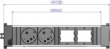 thumbnail of Bachmann CONFERENCE / TOP FRAME 4-fach 2x Steckdose, 2x CM (909.003)