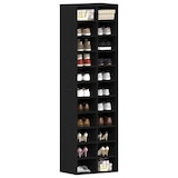 thumbnail of vidaXL Schuhschrank Schwarz Eichen-Optik 54x34x183 cm Holzwerkstoff