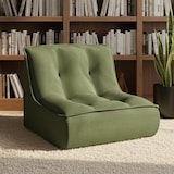 thumbnail of Fauteuil pour canapé modulable en velours 90 x 80 x 70 cm vert
