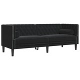 thumbnail of vidaXL 3-tlg. Chesterfield-Sofa-Set mit Nackenrollen Schwarz Samt