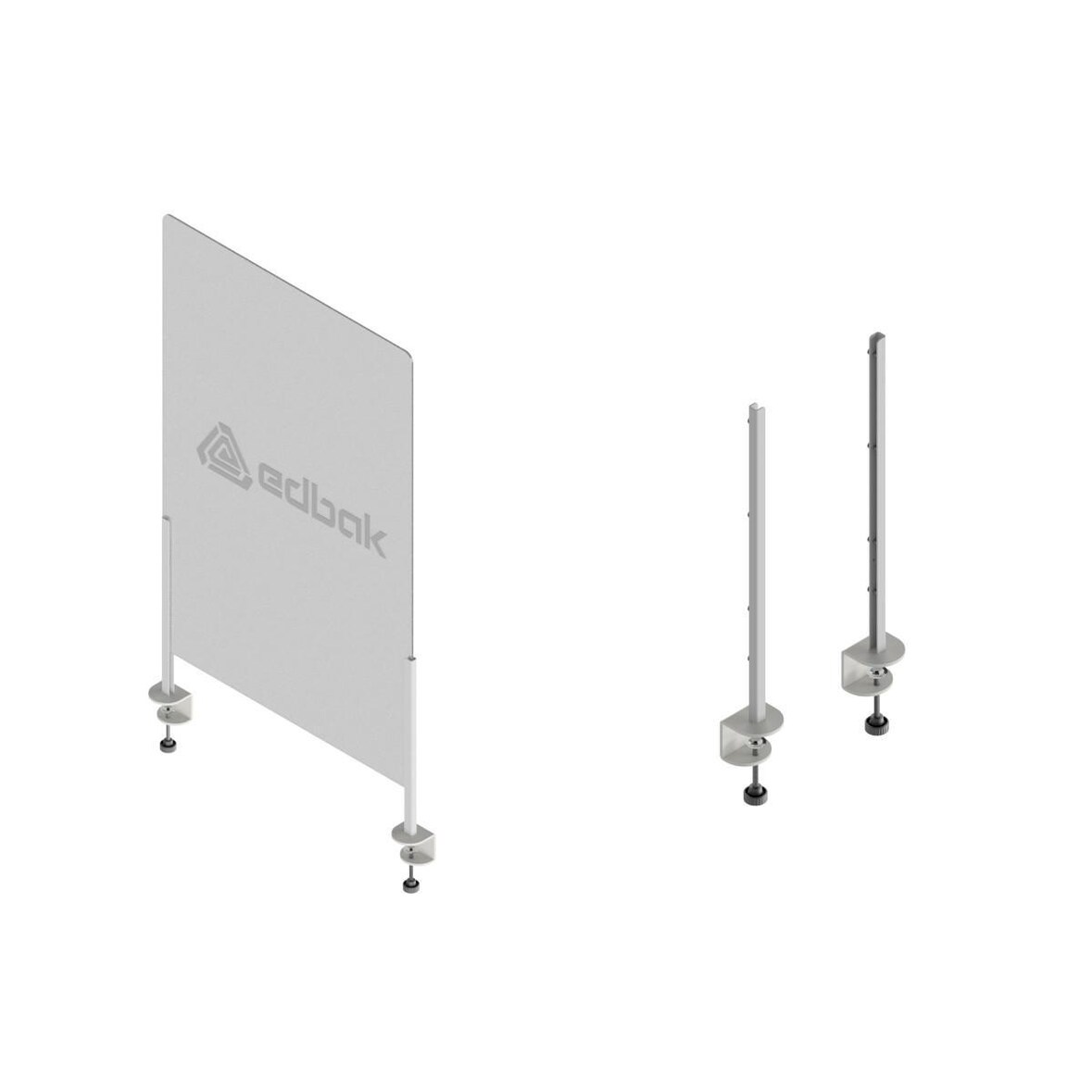 Edbak ProScreen Acrylglas Kassenbereich Schutzscheibe S, Tischklemme