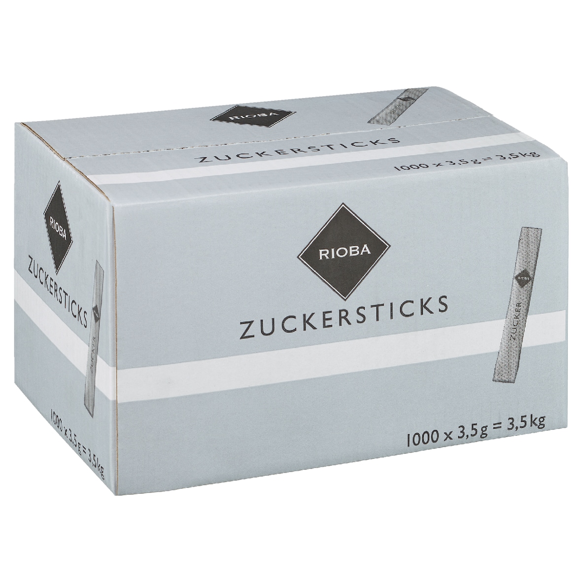RIOBA Raffinadezucker Zuckersticks 1000 Portionen x 3,5 g (3,5 kg)