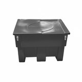 thumbnail of Coffre de rangement 300l avec grenouillères - plast'up rotomoulage - GRIS