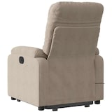 thumbnail of vidaXL Massagesessel mit Aufstehhilfe Taupe Mikrofasergewebe