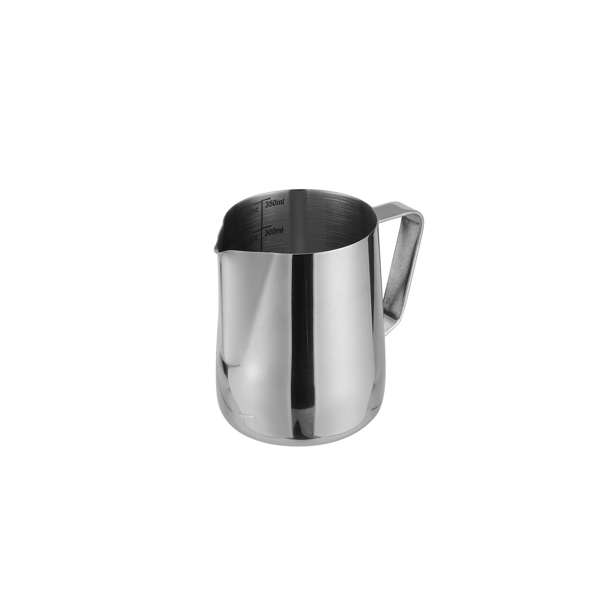 METRO Professional Latte Art Milchkanne mit Füllstrich, Edelstahl, 350 ml