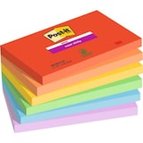 thumbnail of POST-IT® Notes Super Sticky Playful 76 x 127 mm. 6 blocs, 90F. Ass : rouge/orange/jaune/vert/bleu/violet.