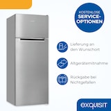 thumbnail of Exquisit Kühl-Gefrierkombination, Kühlschrank mit Gefrierfach, 4-Sterne-Gefrieren, 206 Liter, KGC5270-45-040E inoxlook