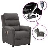 thumbnail of vidaXL Massagesessel Elektrisch Dunkelgrau Stoff