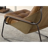 thumbnail of Angel Cerdá Fauteuil en cuir marron 5155C 72 x 98 x 83