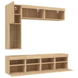 thumbnail of Helloshop26 - Conjunto de móveis de 7 peças incluindo guarda-roupa aparador rack para TV painel para sala de estar/quarto/sala de 02_0025374