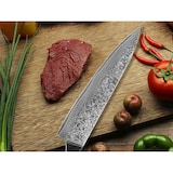 thumbnail of Kochmesser Küchenmesser Carbon Damast-Klinge Damastmesser Messer 62 Lagen V10 Stahl