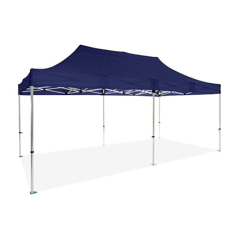 Tenda Pavilhão Dobrável Profissional Alumínio Expert 3x6 Azul | Estrutura Hexagonal 40x40x1,6 mm | Resistente para Exterior e Eventos