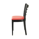 thumbnail of Gastro Stuhl Hugo | Rot | gepolsterter Holzstuhl | Bistrostuhl | Restaurantstuhl