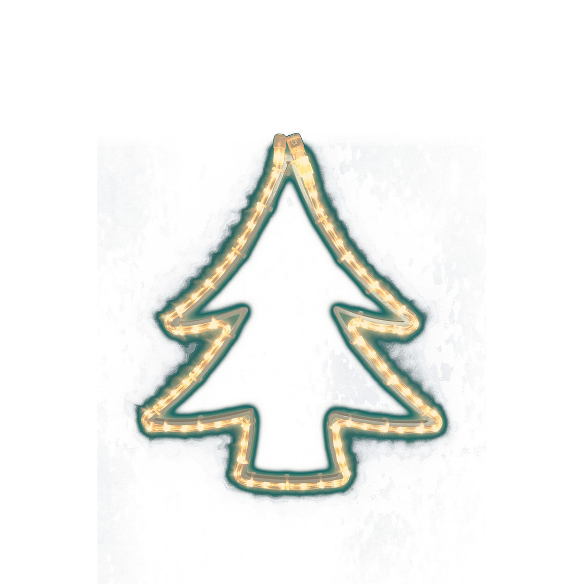 METRO Professional Albero di Natale decorativo, alluminio/pvc/rame, 48 x 2 x 56 cm, 72 LED, 9,2 W, bianco caldo/freddo