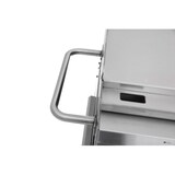 thumbnail of METRO PROFESSIONAL Barbecue Plancha à 6 brûleurs sur chariot, acier revêtu en poudre, 165 x 62 x 101 cm, puissance 22,2 kW, 4 roulettes, argent