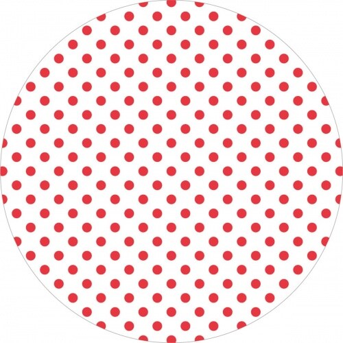 Mank Tassendeckchen - Antonia-Punkte in Rot, Tissue mit Folienbeschichtung, Ø 90 mm, 250 Stück - Einweg Untersetzer für Gläser Tassen Vasen