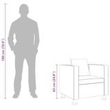 thumbnail of vidaXL Sessel Schwarz Kunstleder