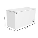 thumbnail of METRO PROFESSIONAL Congelatore GHF2400, acciaio / alluminio, 136.5x73.5x83.5 cm, 400 L, 130 W, 1 cestello, illuminazione a LED, con serratura, bianco