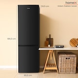 thumbnail of homeX Kühlschrank mit Gefrierfach, Kühl-Gefrierkombination freistehend, groß - 315 L, Super-Frost-Funktion, CFS3151C-B