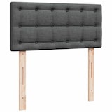 thumbnail of vidaXL Ottoman-Bett mit Matratze & LEDs Dunkelgrau 100x200 cm Stoff