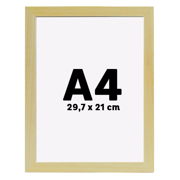 Cadres Bois A4 Profile 30 mm Naturel