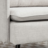 thumbnail of HOMCOM sillón de salón moderno butaca de salón tapizado en lino con cojines reposabrazos y patas de acero para dormitorio sala de estar oficina crema