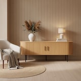 thumbnail of SIT Möbel Sideboard | 2 Schiebetüren | B 140 x T 40 x H 76 cm | walnuss – schwarz | 32020001 | Serie SIDEBOARD