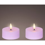 thumbnail of Solar LED Teelicht Outdoor 7x3cm Kunststoff Outdoorkerzen Flammenlose Teelichtkerzen flackernde Flamme Tischkerzen Dekokerzen Kerzen Lila Warmweiß