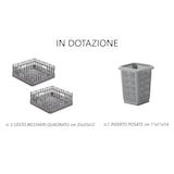 thumbnail of Lavabicchieri elettromeccanica monofase con cesto 35x35cm dosatori brillantante e detergente installati cm L40,1xP49xH59,5 PC35D