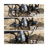 thumbnail of Elektrische rotovator 1500W Werkbreedte 17-45cm 6 messen - Werkdiepte 23cm Grondbewerking tuin IKRA
