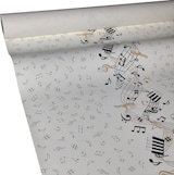 thumbnail of JUNOPAX Papiertischdecke Musik 50m x 1,15m, nass- und wischfest