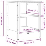 thumbnail of Helloshop26 - Armoire à chaussures range chaussures rangement meuble entrée couloir salon sonoma 38 x 35 x 50 cm bois d'ingénierie 02_0022063