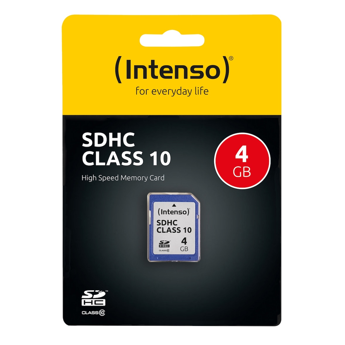 Intenso SDHC Speicherkarte 4 GB Class 10