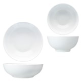 thumbnail of 4er Set Schüsseln STABIL je 2x Ramenschüssel Salatschale Porzellan Weiß Pasta